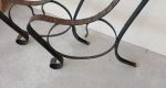 Anciens pieds de banc en fer forgé n°12095