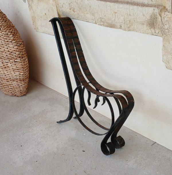 Anciens pieds de banc en fer forgé n°12095