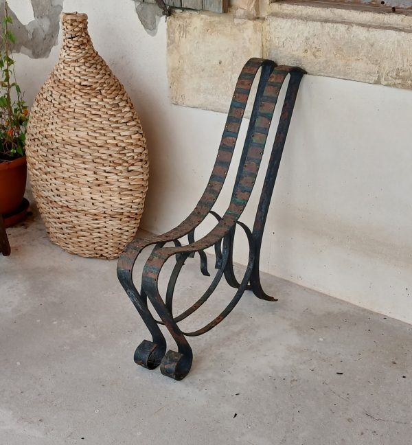 Anciens pieds de banc en fer forgé n°12095