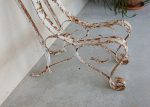 Anciens pieds de banc en fer forgé n°12096