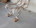 Anciens pieds de banc en fer forgé n°12096