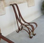 Anciens pieds de banc en fer forgé n°12097