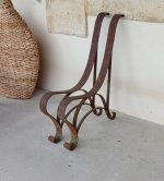 Anciens pieds de banc en fer forgé n°12097