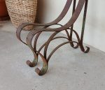 Anciens pieds de banc en fer forgé n°12097