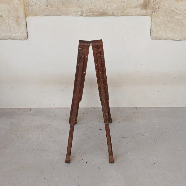 Anciens pieds de banc en fer forgé n°12097