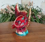 Grande lampe vintage Vallauris / Poisson / n°12110