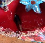 Grande lampe vintage Vallauris / Poisson / n°12110