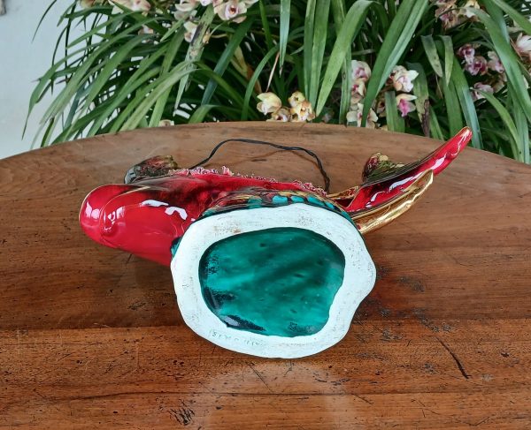 Grande lampe vintage Vallauris / Poisson / n°12110