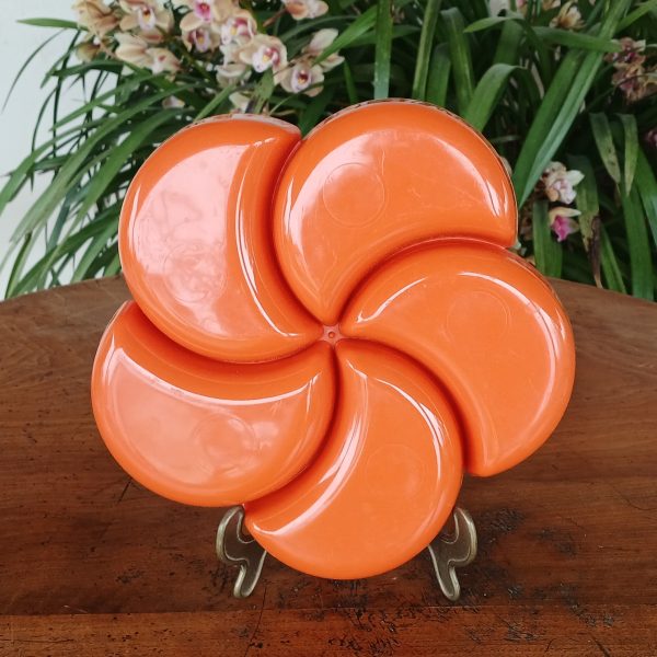 Serviteur orange / plateau apéritif vintage n°12102