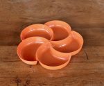 Serviteur orange / plateau apéritif vintage n°12102
