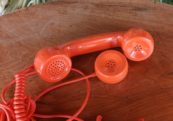 Téléphone vintage a cadran / Orange / n°12104