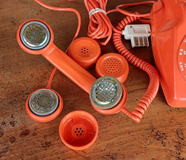 Téléphone vintage a cadran / Orange / n°12104