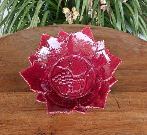 Coupe a fruits vintage en barbotine n°12114