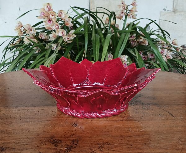 Coupe a fruits vintage en barbotine n°12114