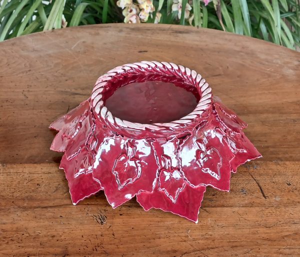 Coupe a fruits vintage en barbotine n°12114