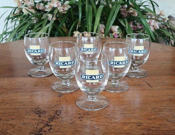 Lot de 6 verres Ricard n°12107